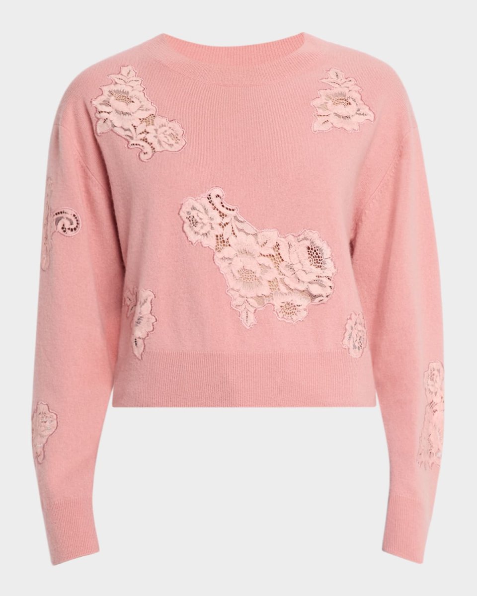 Lazuli Cashmere & Lace Sweat